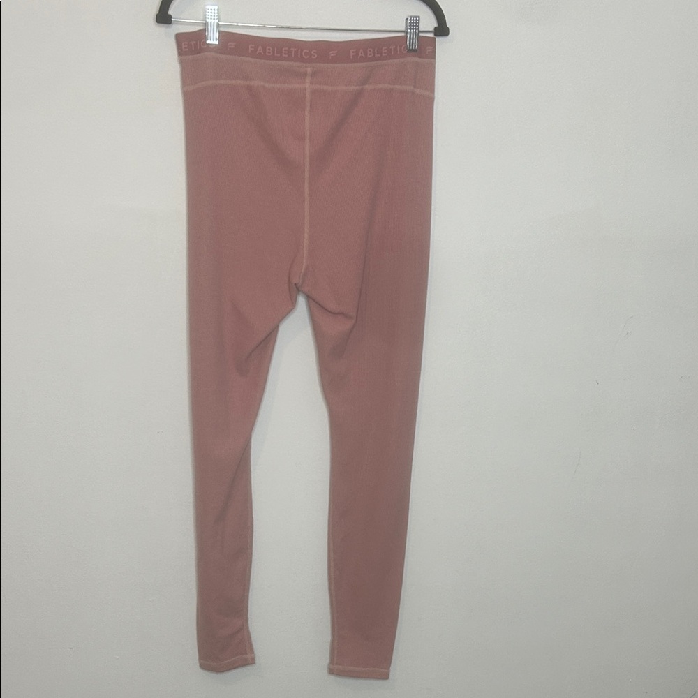 Fabletics Waffle Dusty Rose High-Waisted Legging - Picture 11 of 12